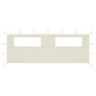 Gazebo Side Wall with Windows 6x2 m Cream