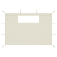 Prieelzijwanden Met Ramen 2 St Kleurig 4.35 x 2.1 m Crème