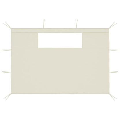 Prieelzijwanden Met Ramen 2 St Kleurig 4.35 x 2.1 m Crème