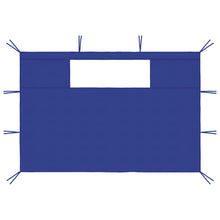 Prieelzijwanden Met Ramen 2 St 4.35 x 2.1 m Blauw