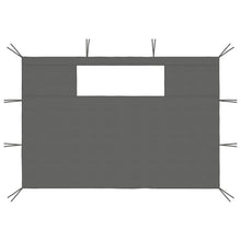 Prieelzijwanden Met Ramen 2 St Kleurig 4.35 x 2.1 m Antraciet