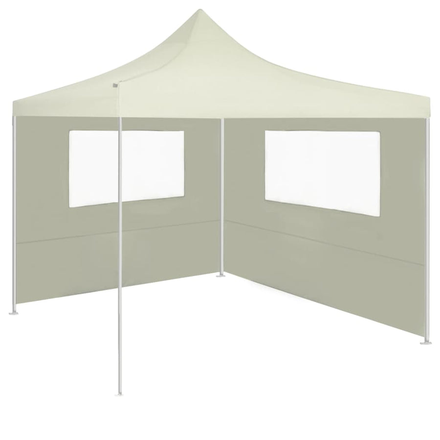 Prieelzijwand Met Ramen Kleurig 4 x 2 m Crème
