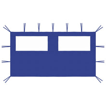 Prieelzijwand Met Ramen 4 x 2 m Blauw