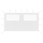 Partytent zijwand 400x200 cm met raam wit