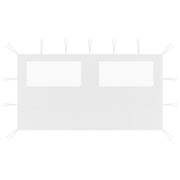 Partytent zijwand 400x200 cm met raam wit