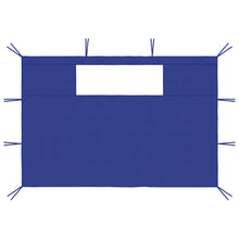 Prieelzijwanden Met Ramen 2 St 4.1 x 2.1 m Blauw