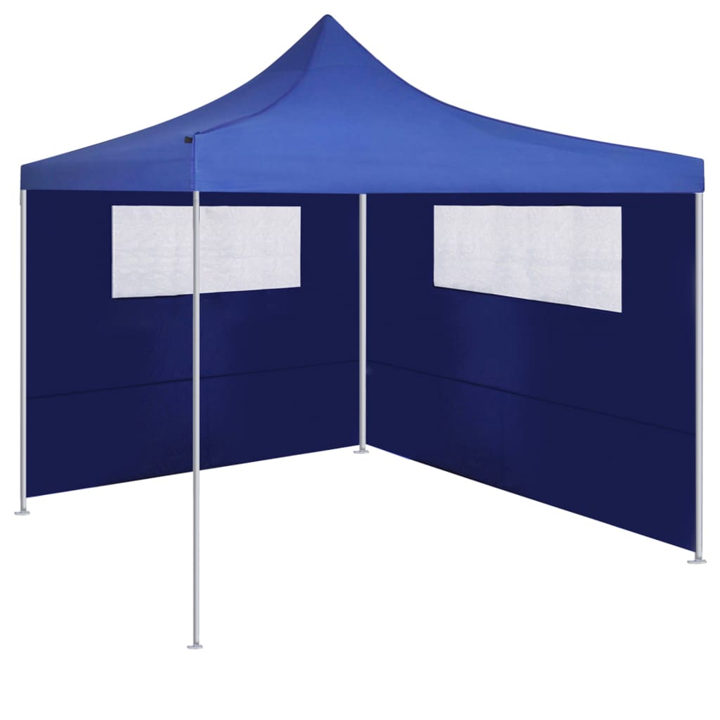 Prieelzijwanden Met Ramen 2 St 4.1 x 2.1 m Blauw