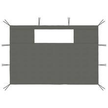 Prieelzijwanden Met Ramen 2 St Kleurig 4.1 x 2.1 m Antraciet