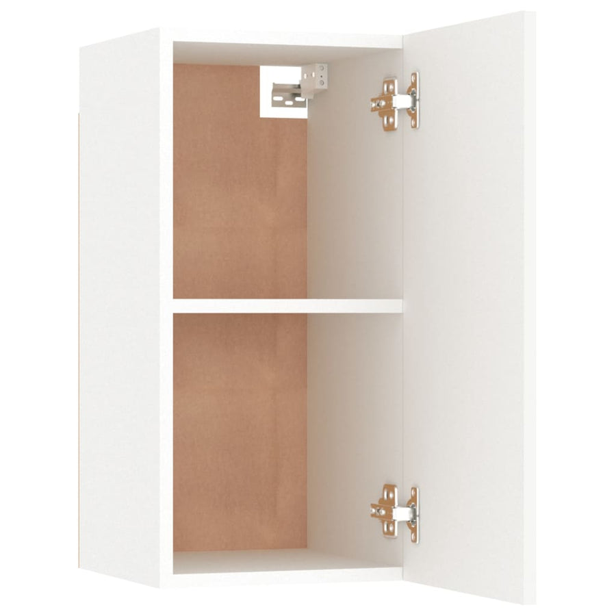 Tv-meubel 30,5x30x60 cm bewerkt hout wit 1 30.5 x 30 x 60 cm Wit