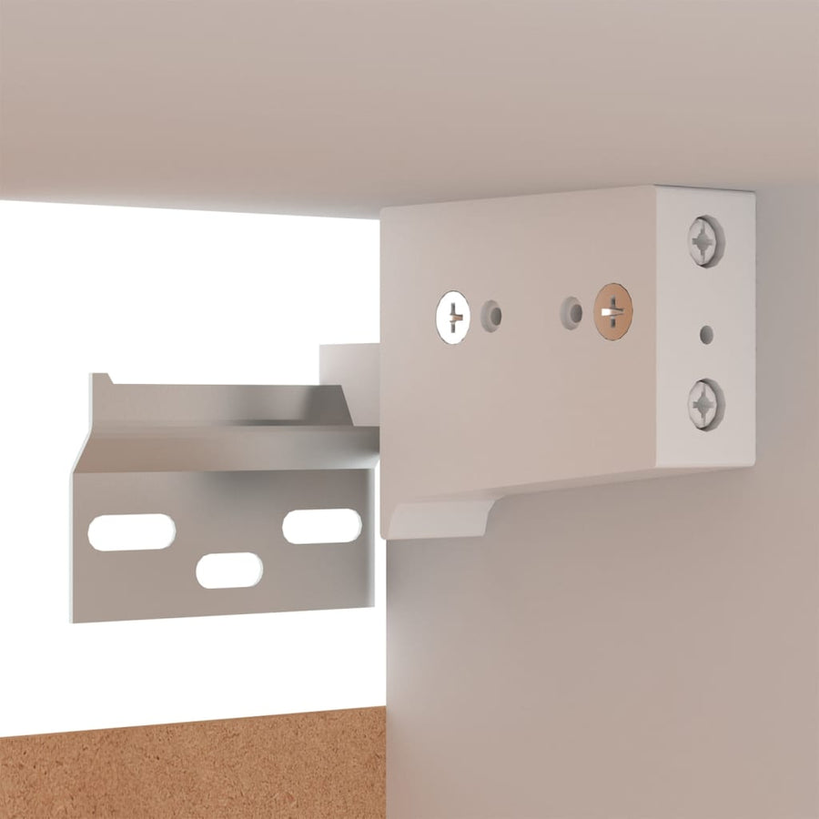 Tv-meubel 30,5x30x60 cm bewerkt hout wit 1 30.5 x 30 x 60 cm Wit
