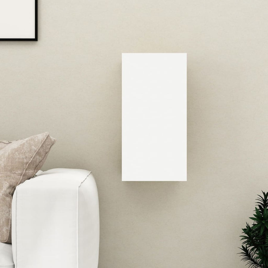 Tv-meubel 30,5x30x60 cm bewerkt hout wit 1 30.5 x 30 x 60 cm Wit