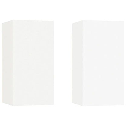 Tv-Meubelen 30,5X30X60 Cm Bewerkt Hout 2 30.5 x 30 x 60 cm Wit