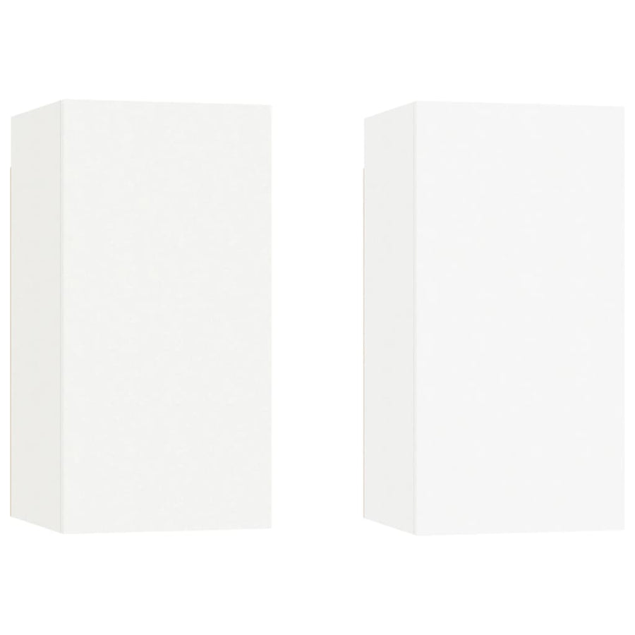 Tv-Meubelen 30,5X30X60 Cm Bewerkt Hout 2 30.5 x 30 x 60 cm Wit