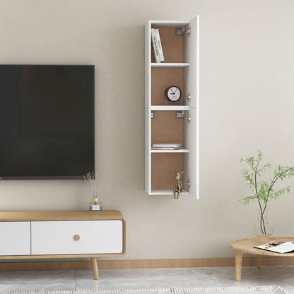 Tv-Meubelen 30,5X30X60 Cm Bewerkt Hout 2 30.5 x 30 x 60 cm Wit