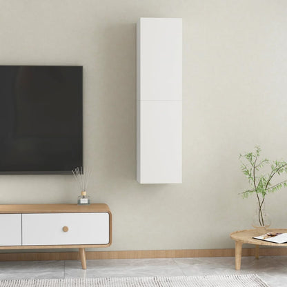 Tv-Meubelen 30,5X30X60 Cm Bewerkt Hout 2 30.5 x 30 x 60 cm Wit