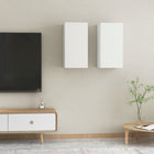 Tv-meubels 2 st 30,5x30x60 cm bewerkt hout wit