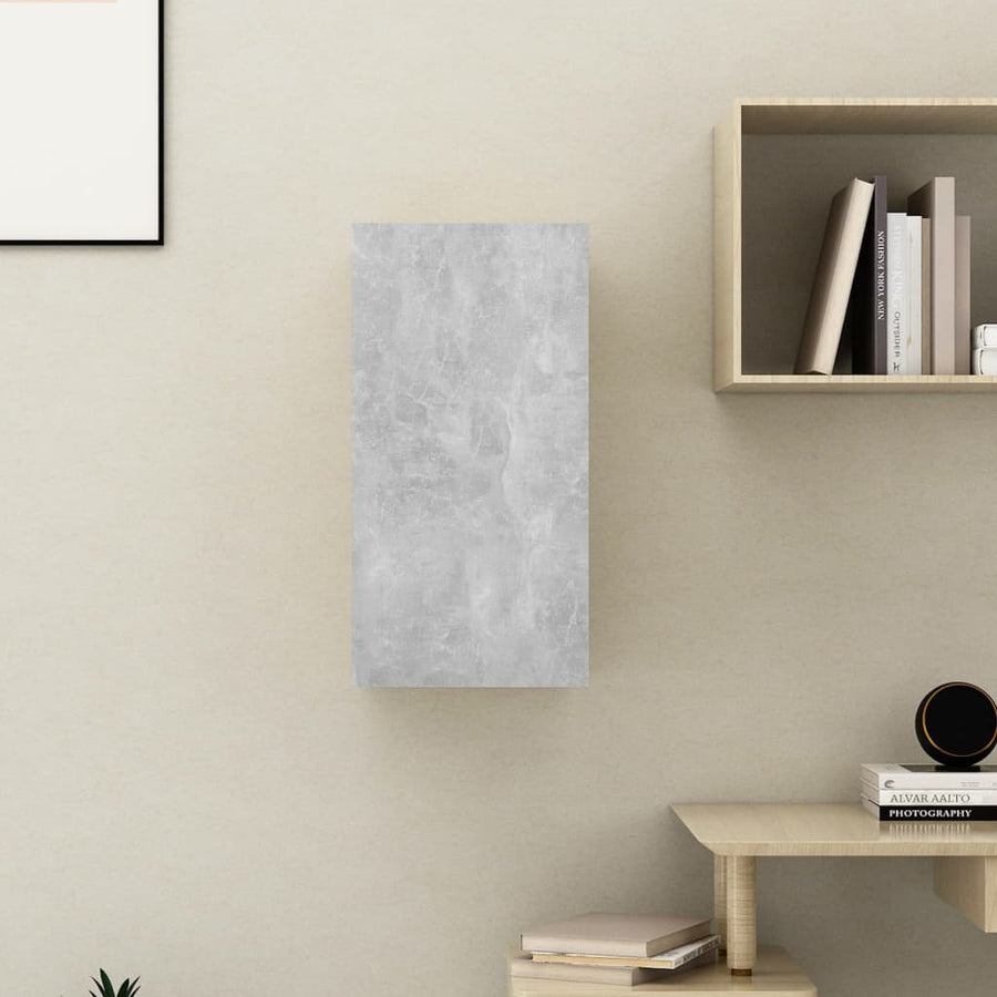 Tv-meubel 30,5x30x60 cm spaanplaat betongrijs 1 30.5 x 30 x 60 cm Betongrijs