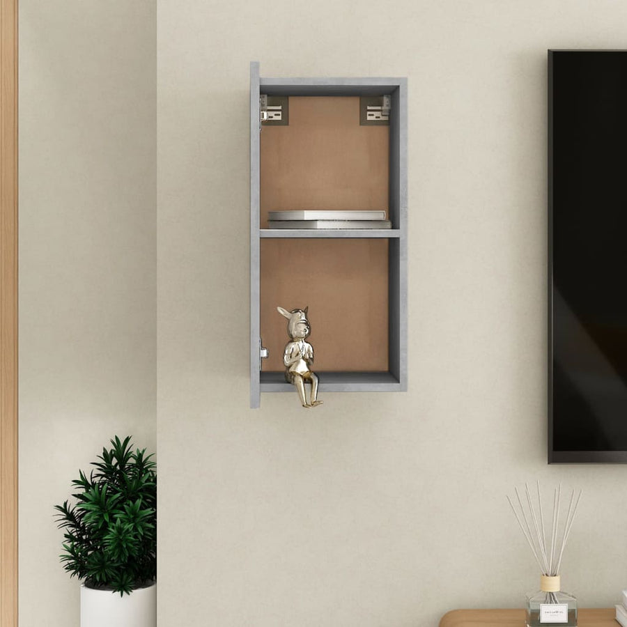 Tv-meubel 30,5x30x60 cm spaanplaat betongrijs 1 30.5 x 30 x 60 cm Betongrijs