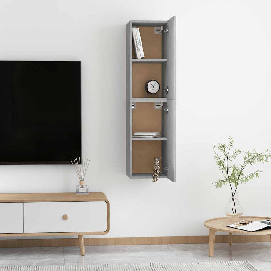 Tv-Meubelen 30,5X30X Bewerkt Hout 2 60 cm Betongrijs