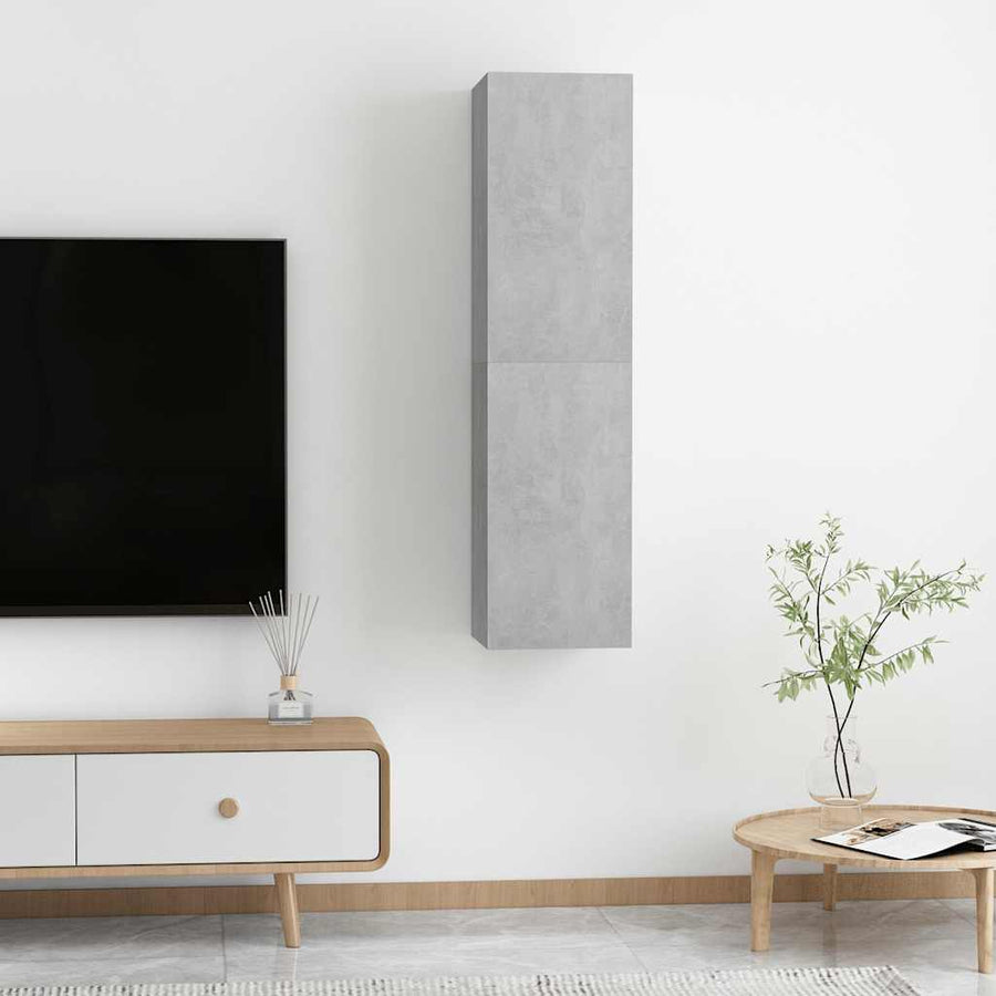 Tv-Meubelen 30,5X30X Bewerkt Hout 2 60 cm Betongrijs