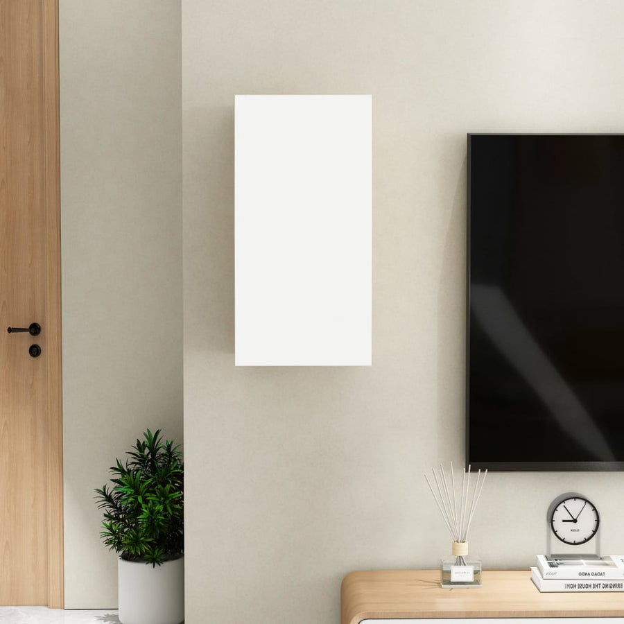 Tv-meubel 30,5x30x60 cm spaanplaat wit en sonoma eikenkleurig 1 30.5 x 30 x 60 cm Wit en sonoma eiken