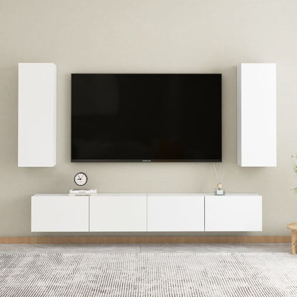 Tv-meubel 30,5x30x90 cm spaanplaat wit 1 30.5 x 30 x 90 cm Wit