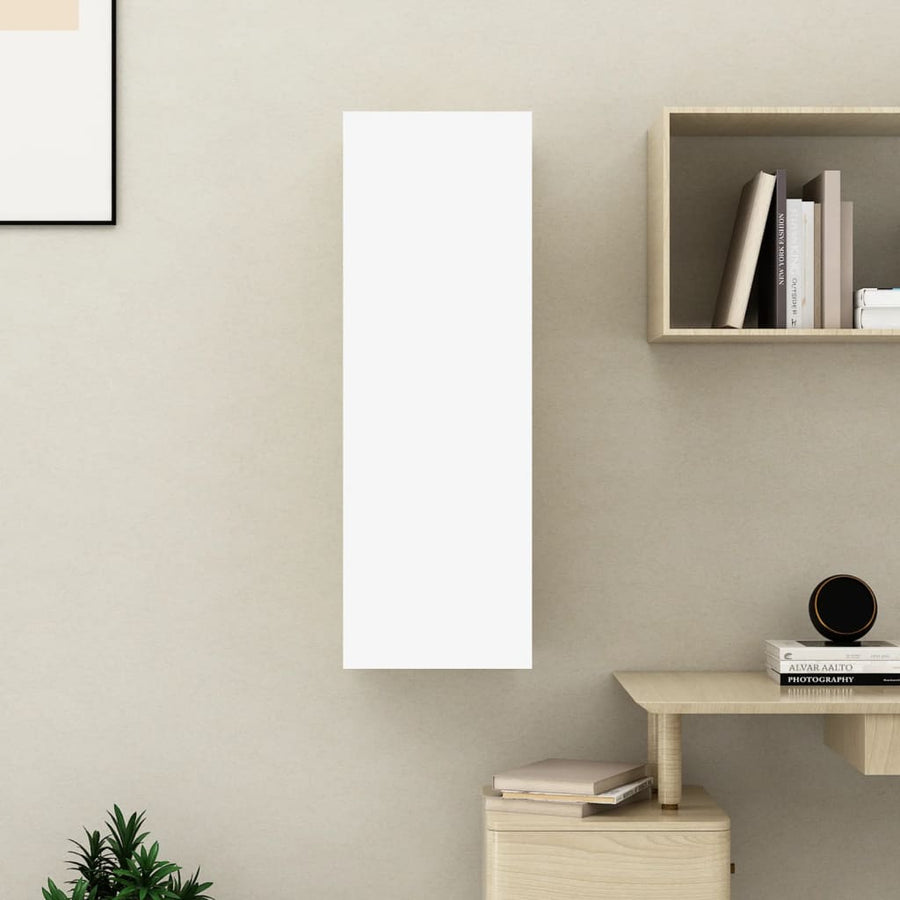 Tv-meubel 30,5x30x90 cm spaanplaat wit 1 30.5 x 30 x 90 cm Wit