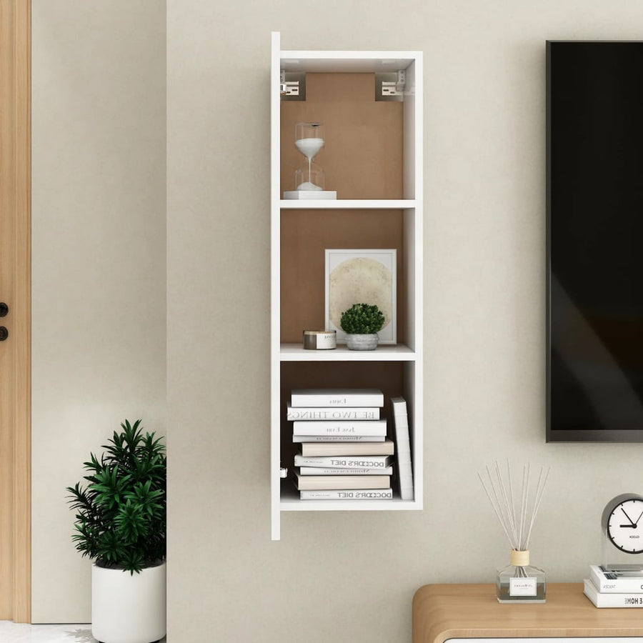 Tv-meubel 30,5x30x90 cm spaanplaat wit 1 30.5 x 30 x 90 cm Wit