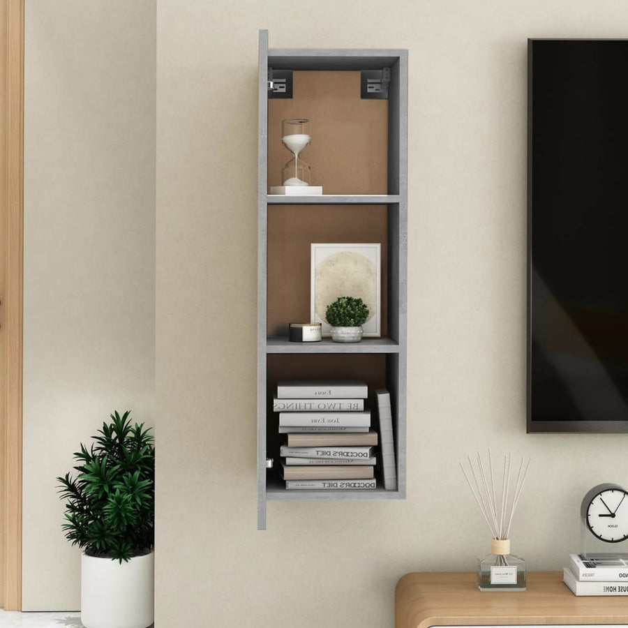 Tv-meubel 30,5x30x90 cm spaanplaat betongrijs 1 30.5 x 30 x 90 cm Betongrijs
