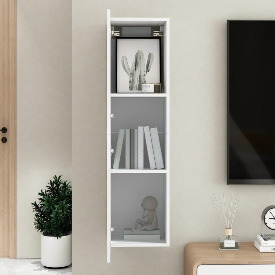 Tv-meubel 30,5x30x110 cm spaanplaat wit 1 30.5 x 30 x 110 cm Wit