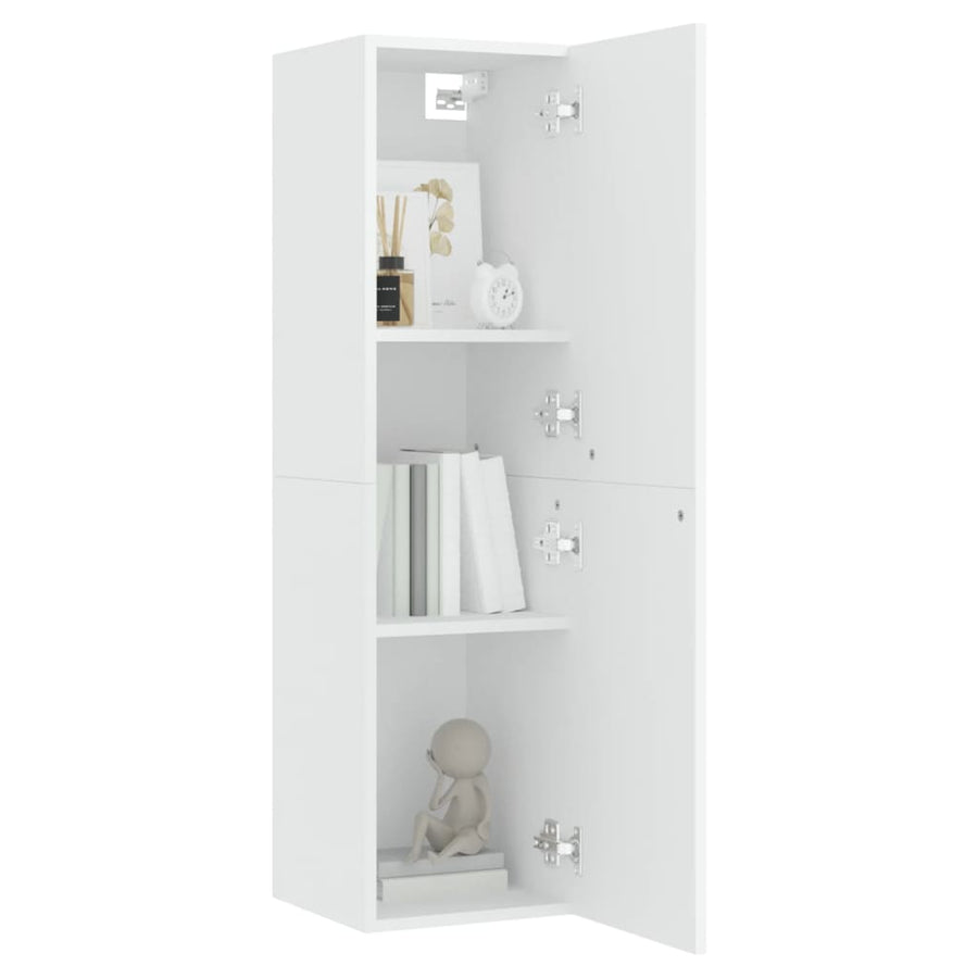 Tv-meubel 30,5x30x110 cm spaanplaat wit 1 30.5 x 30 x 110 cm Wit