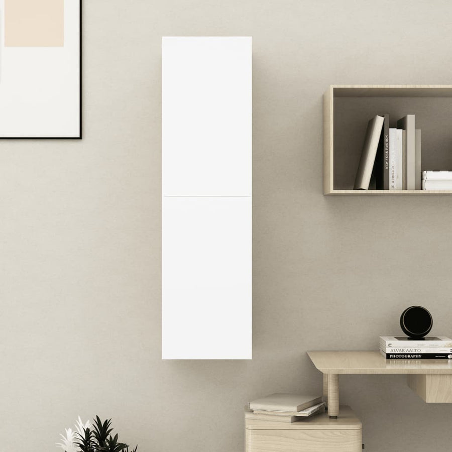 Tv-meubel 30,5x30x110 cm spaanplaat wit 1 30.5 x 30 x 110 cm Wit