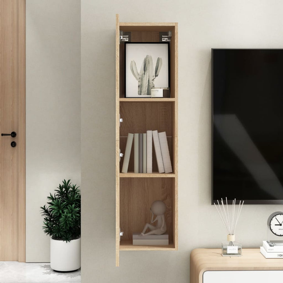 Tv-meubel 30,5x30x110 cm spaanplaat sonoma eikenkleurig 1 30.5 x 30 x 110 cm Sonoma eiken