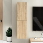 Tv-meubel 110x30x30 cm spaanplaat sonoma eiken