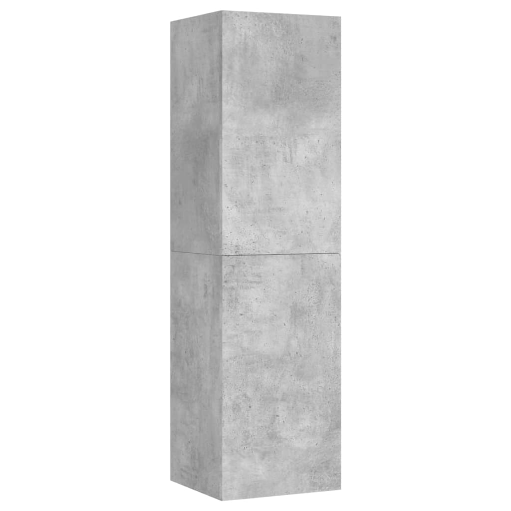 Tv-Meubel 30,5X30X0 Cm Spaanplaat 1 30.5 x 30 x 110 cm Betongrijs