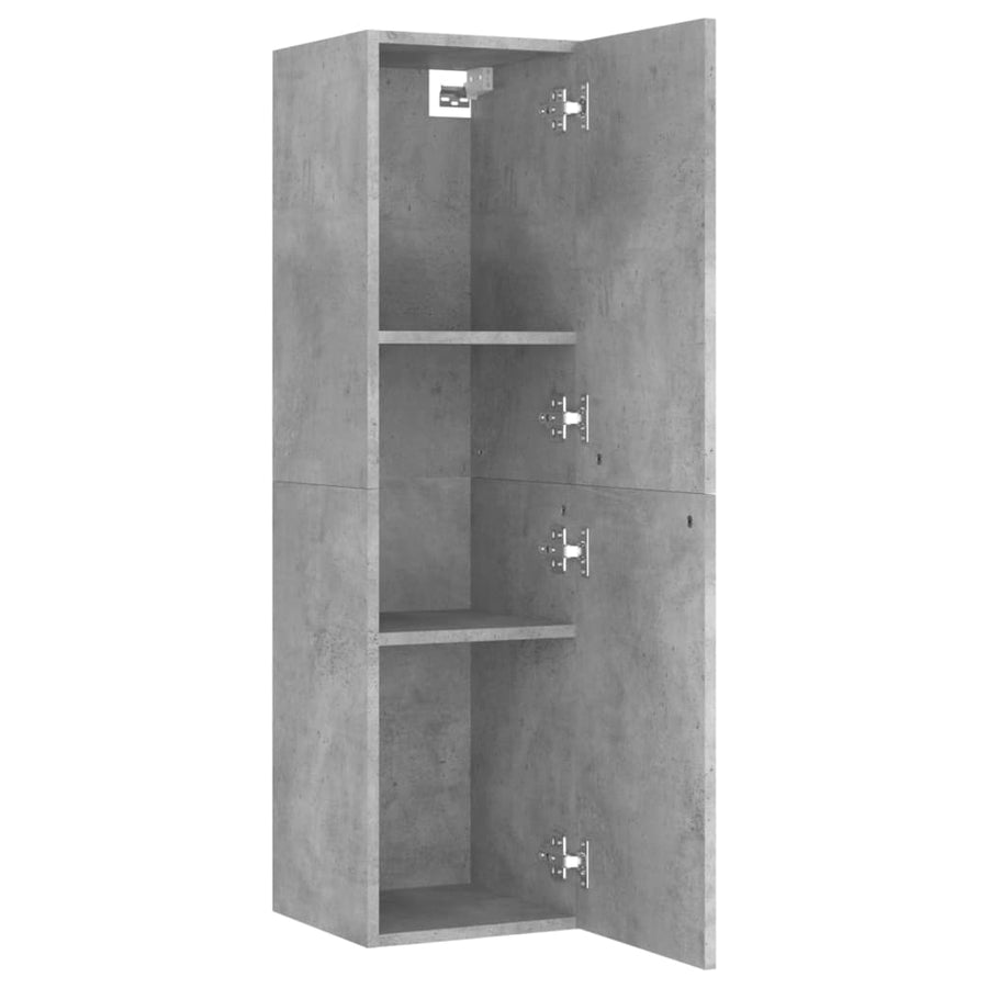 Tv-Meubel 30,5X30X0 Cm Spaanplaat 1 30.5 x 30 x 110 cm Betongrijs