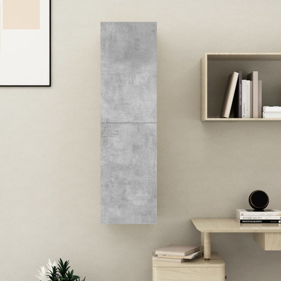 Tv-Meubel 30,5X30X0 Cm Spaanplaat 1 30.5 x 30 x 110 cm Betongrijs