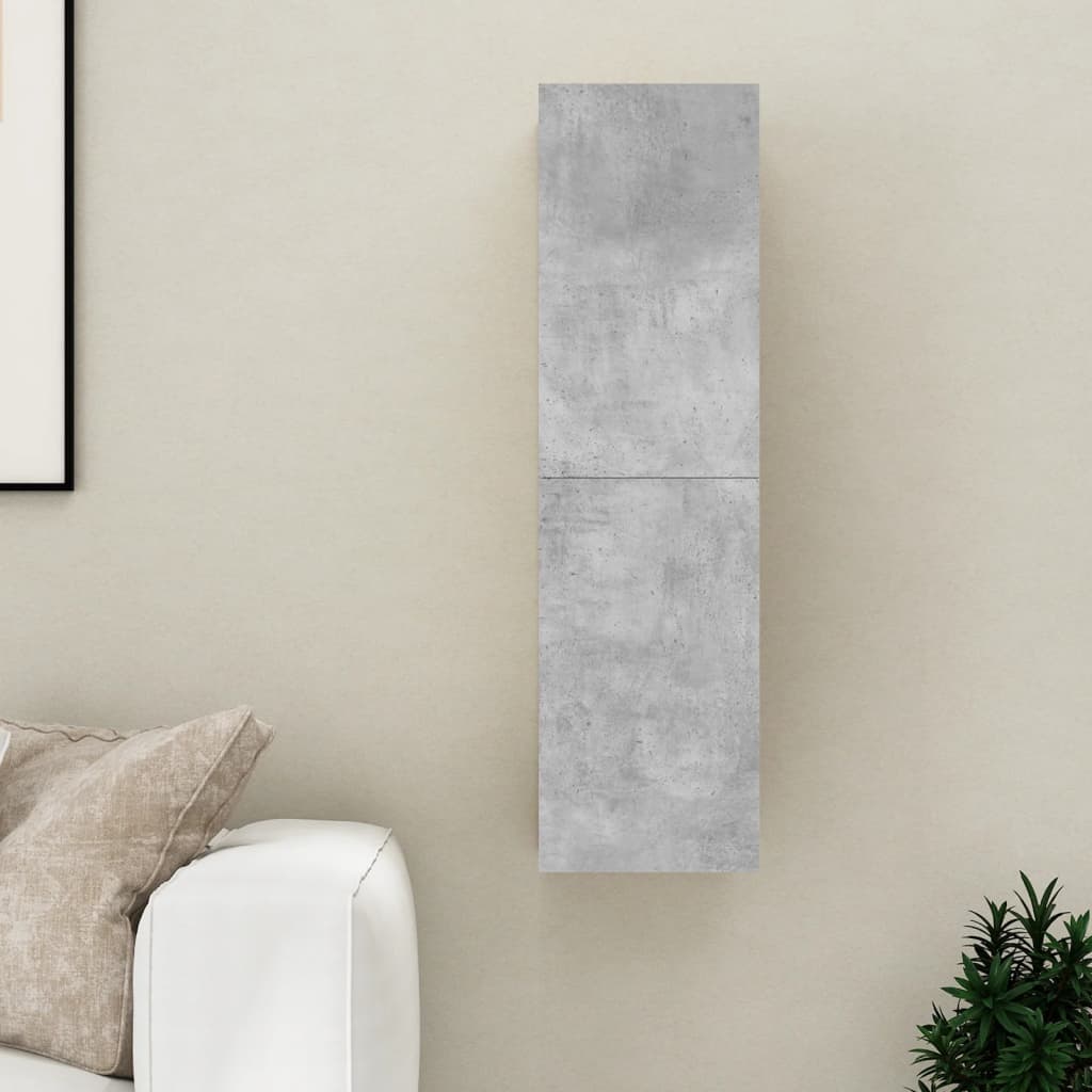 Tv-Meubel 30,5X30X0 Cm Spaanplaat 1 30.5 x 30 x 110 cm Betongrijs