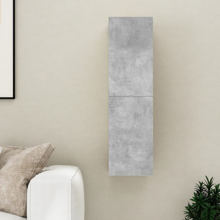 Tv-Meubel 30,5X30X0 Cm Spaanplaat 1 30.5 x 30 x 110 cm Betongrijs