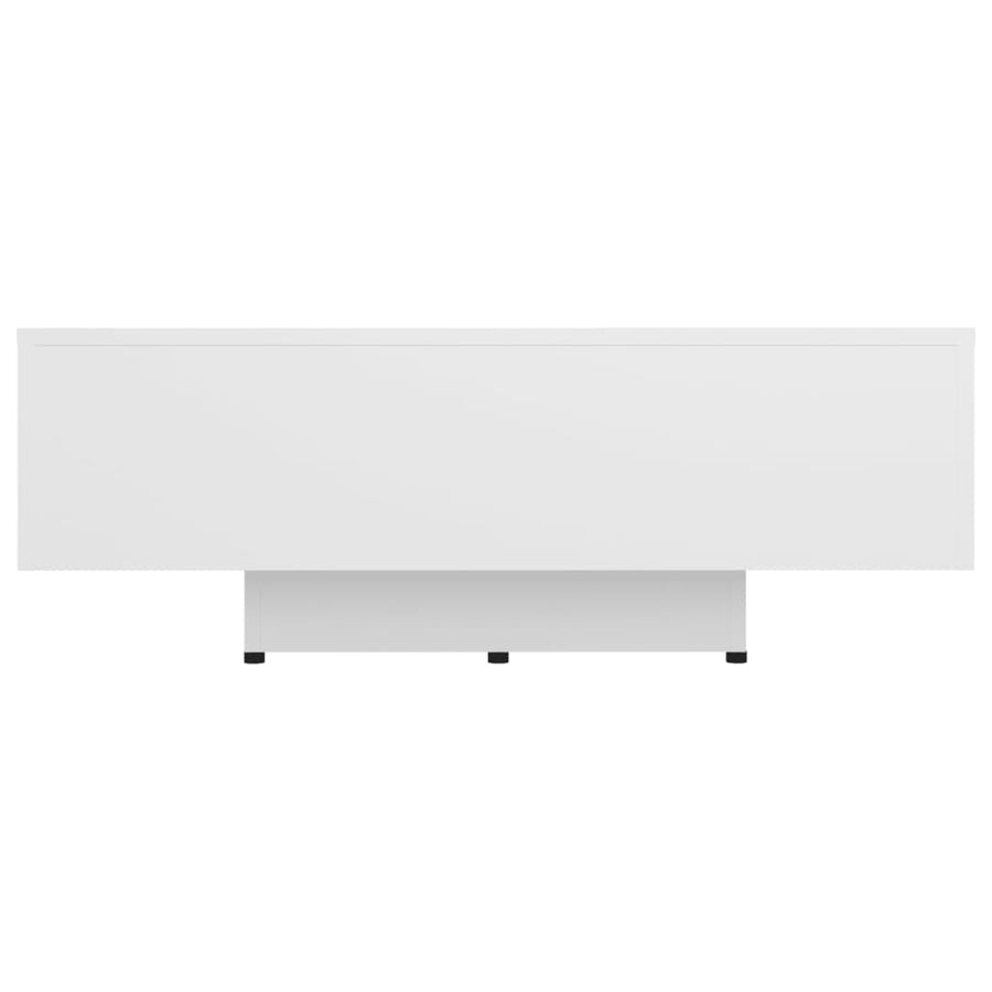 Salontafel 85x55x31 cm bewerkt hout wit 85 x 55 x 31 cm Wit