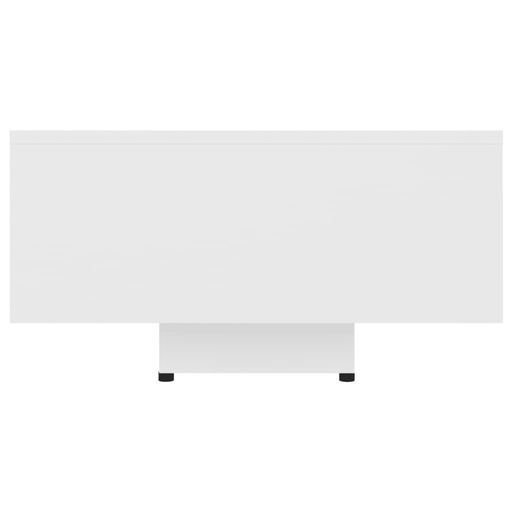 Salontafel 85x55x31 cm bewerkt hout wit 85 x 55 x 31 cm Wit