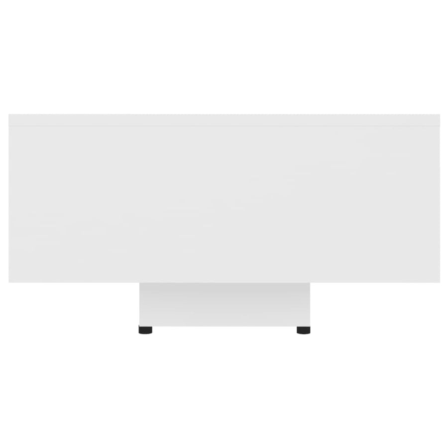 Salontafel 85x55x31 cm bewerkt hout wit 85 x 55 x 31 cm Wit
