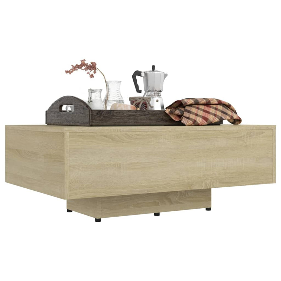 Salontafel 85x55x31 cm spaanplaat sonoma eikenkleurig 85 x 55 x 31 cm Sonoma eiken