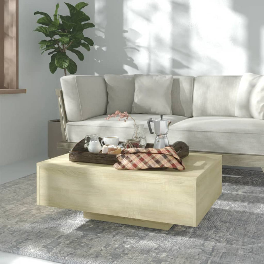 Salontafel 85x55x31 cm spaanplaat sonoma eikenkleurig 85 x 55 x 31 cm Sonoma eiken