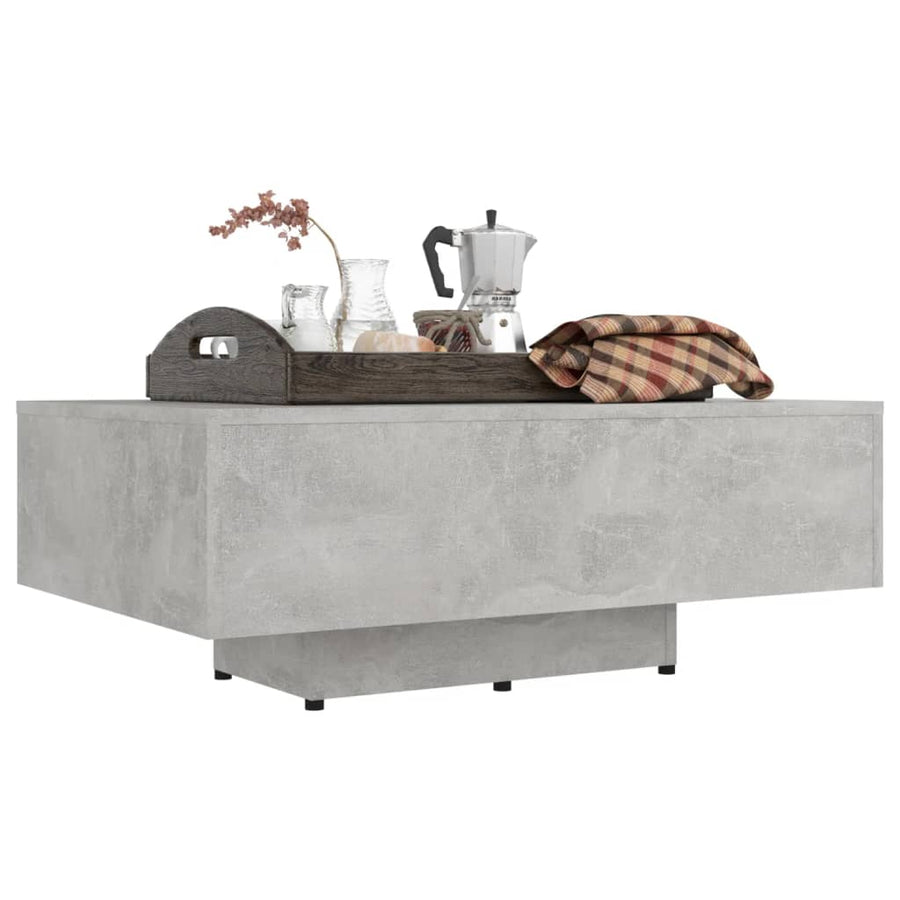 Salontafel 85x55x31 cm spaanplaat betongrijs 85 x 55 x 31 cm Betongrijs