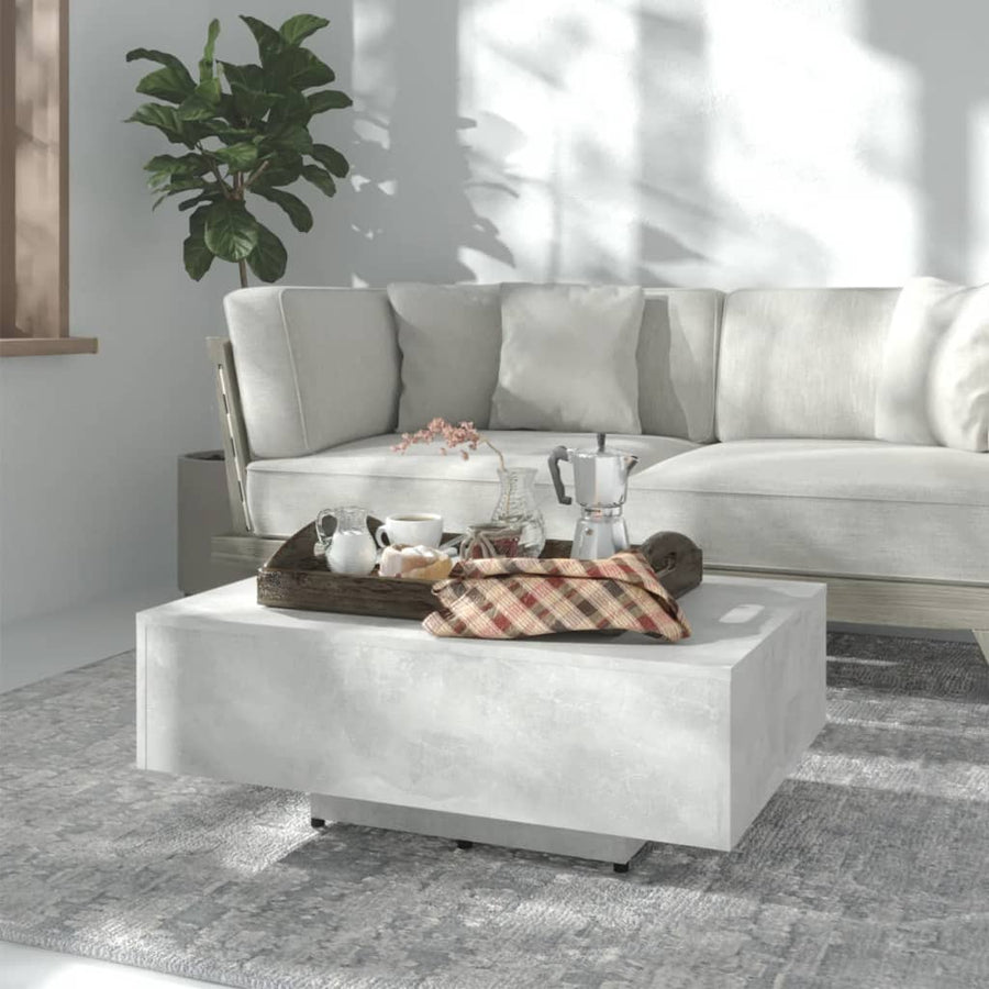 Salontafel 85x55x31 cm spaanplaat betongrijs 85 x 55 x 31 cm Betongrijs