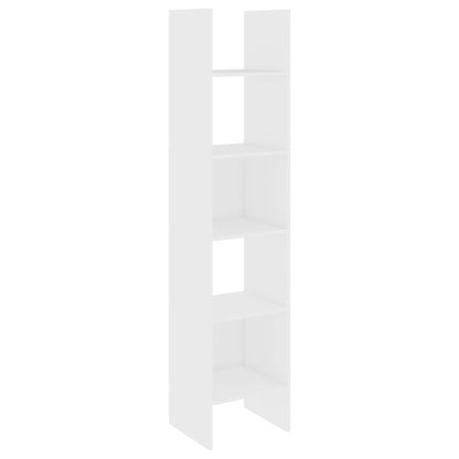 Boekenkast 40X35X80 Cm Bewerkt Hout Wit