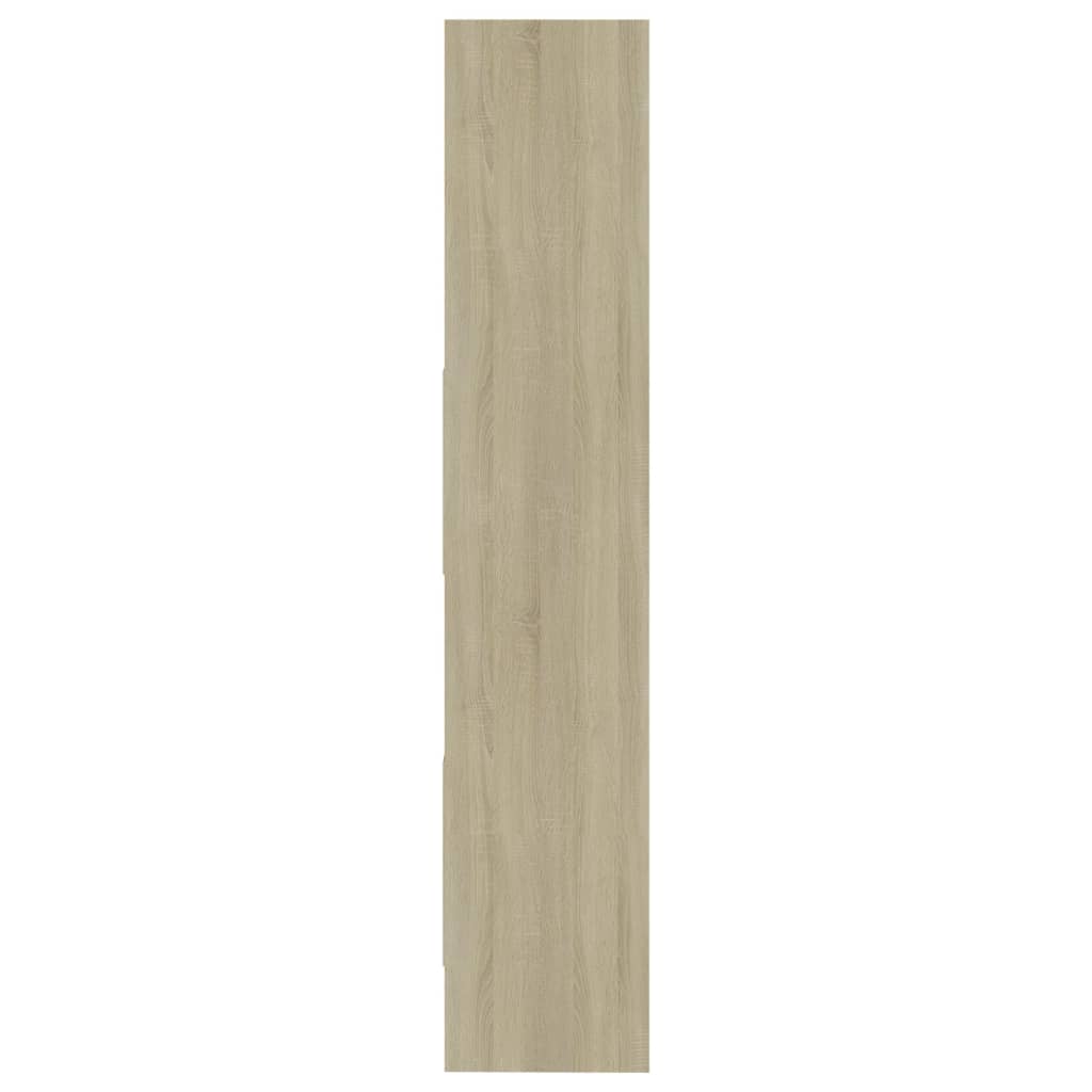 Boekenkast 40X35X80 Cm Spaanplaat Kleurig Sonoma eiken