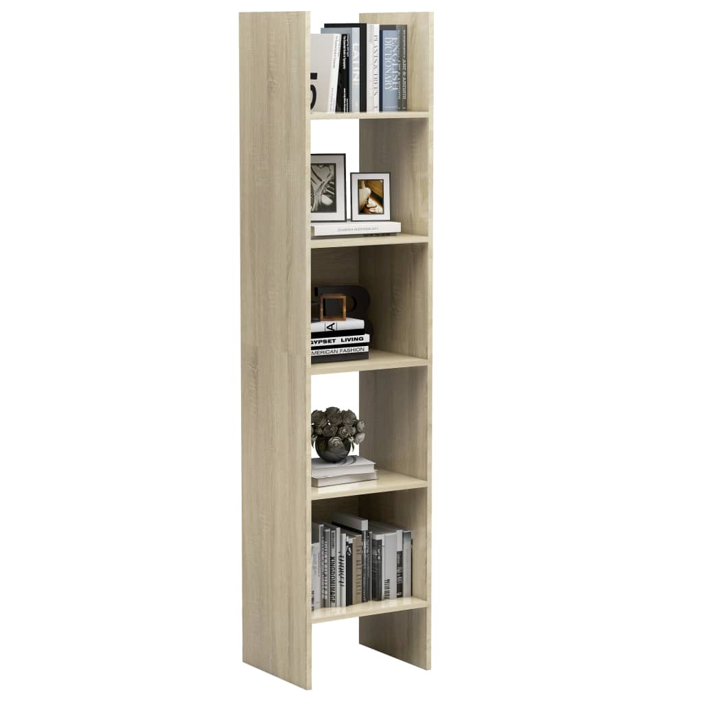Boekenkast 40X35X80 Cm Spaanplaat Kleurig Sonoma eiken