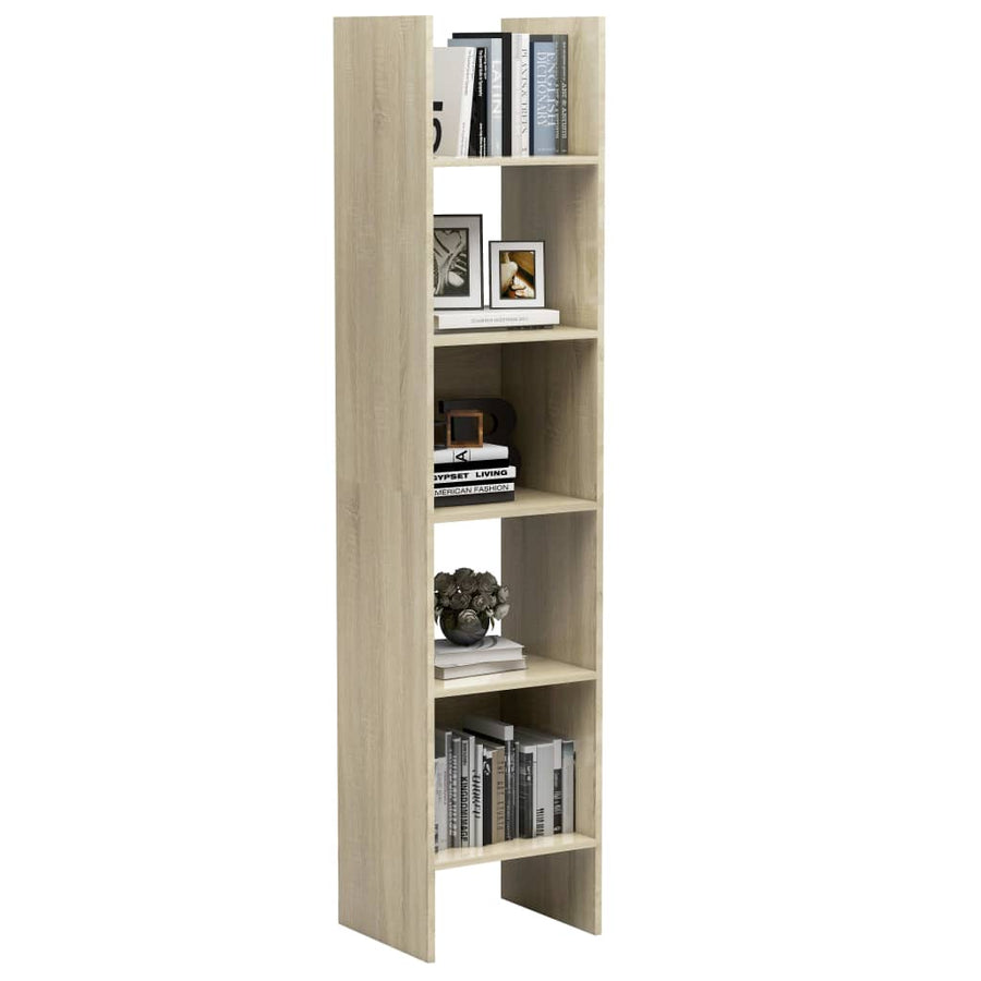 Boekenkast 40X35X80 Cm Spaanplaat Kleurig Sonoma eiken
